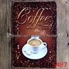 Vintage Coffee Tin Sign for Restaurant or Home Decor