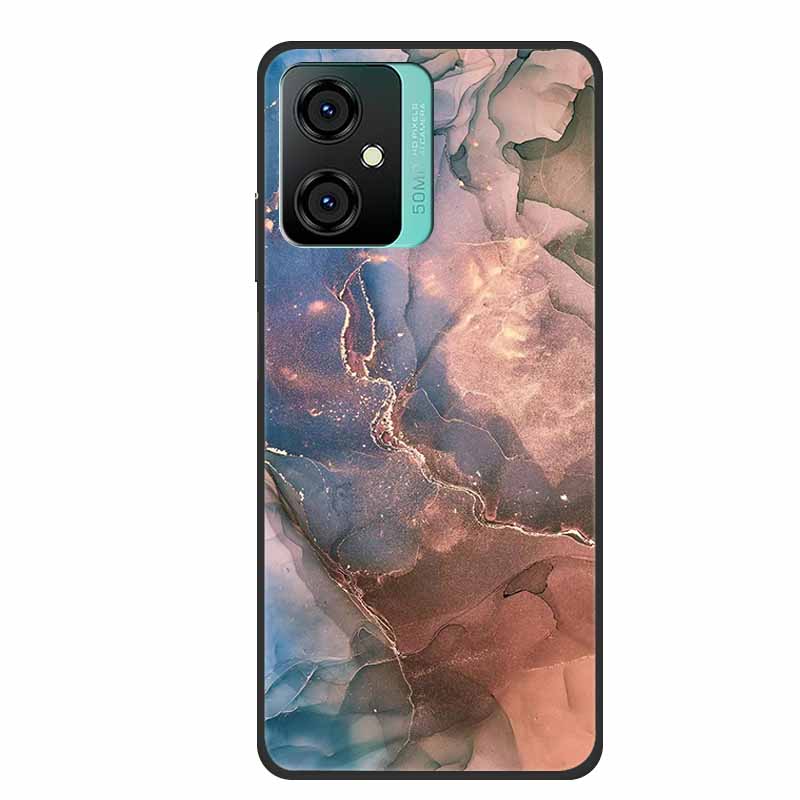 For Blackview Oscal C70 Phone Cover Case Luxury Silicone TPU For Blackview Oscal C 70 Soft Marble Flowers Protective Cases Coque