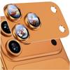 New For iPhone 16 Pro 15 14 Change 17 Pro Max Armor Camera Lens Protector Metal Case Ring Back Lens Tempered Glass Cover Cap