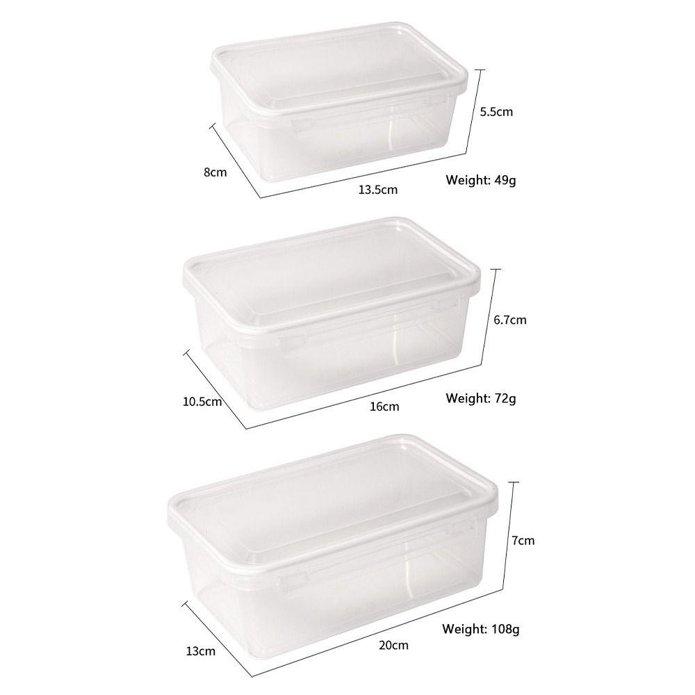 with Lid Refrigerator Storage Boxes Sealed Fresh-Keeping Box Food Containers  Kitchen Organization