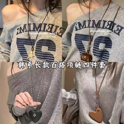 Love Cross Pearl Pendant Necklace Fashion Simple High-end Clavicle Chain Niche Light Luxury Versatile Jewelry Women