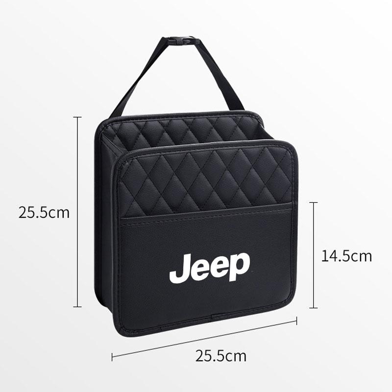 Multifunctional Car Rear Seat Back Storage Bag Waterproof Bag Sticker For Jeep TRAILHAWK COMMANDER LIBERTY Wrangler Accessories AMW1