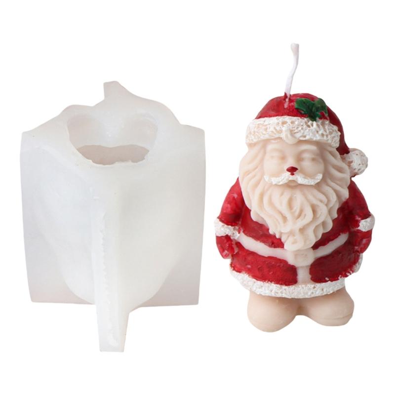 Stylish Handmade Soap and Candle Crafting Christmas Silicone Mould Flexible Home Decoration Supplies for Art Projects