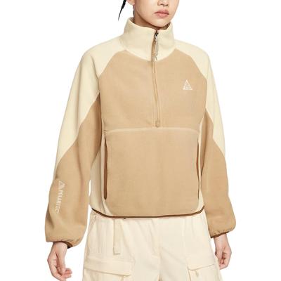 ACG Sweatshirts Women's Khaki Stand Collar Moderate Regular HJ0238-297