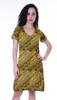 Moomaya Printed V-Neck Nightgown Sleepwear For Women  s  Nightwear  Soft