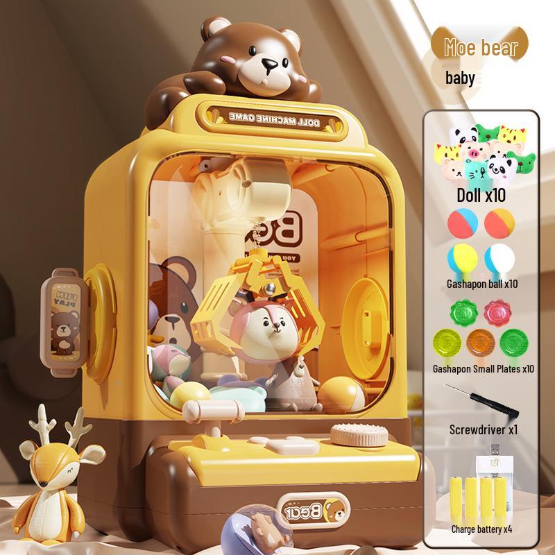 Electric Plush Toy Claw Machine for Kids - Compact Household Model