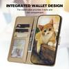 Cartoon Pet Series for Samsung Galaxy S25 Ultra Wallet Phone Case Splicing Leather Flip Cover
