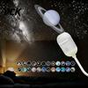 LED Ambient Lamp USB Star Projector Light, Flexible Gooseneck Night with 3/4/6/12/24 Adjustable Projection Light Films, for Bedroom Ceiling
