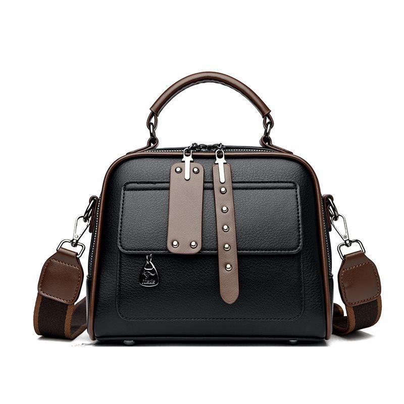 Women's New Fashion Mini Square Bag Premium Large Capacity Versatile Top Handle Shoulder Purse