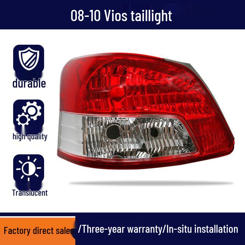 Taillight Lens Housing Assembly for 2002-2018 Toyota Vios - Left/Right Rear Brake Lights