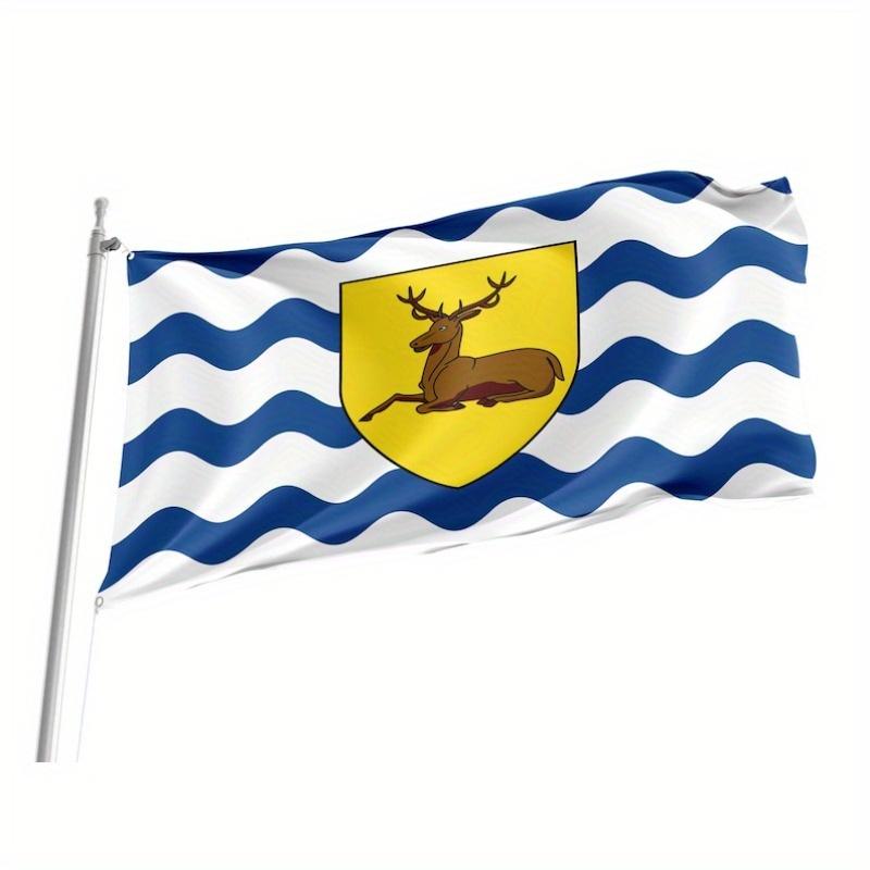 1pc Multi-Size Optional Hertfordshire Flag, Unique Design Prints, Flags for Indoor and Outdoor Use, English County Flag, Fun Print Flag, Easy to Hang,
