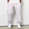 Men's Cargo Joggers with Elastic Waistband and Drawstring, Tapered Leg Casual Pants