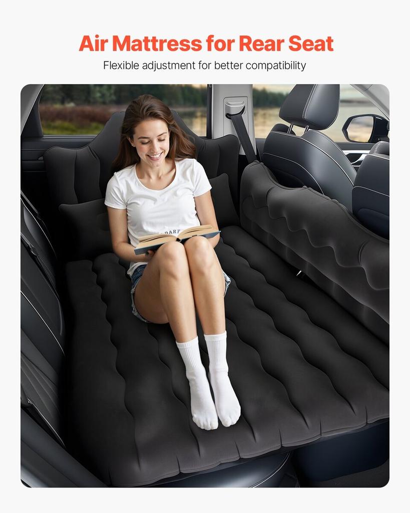 Car Air Mattress Inflatable Car Camping Travel Sleeping Bed SUV MPV Sedan