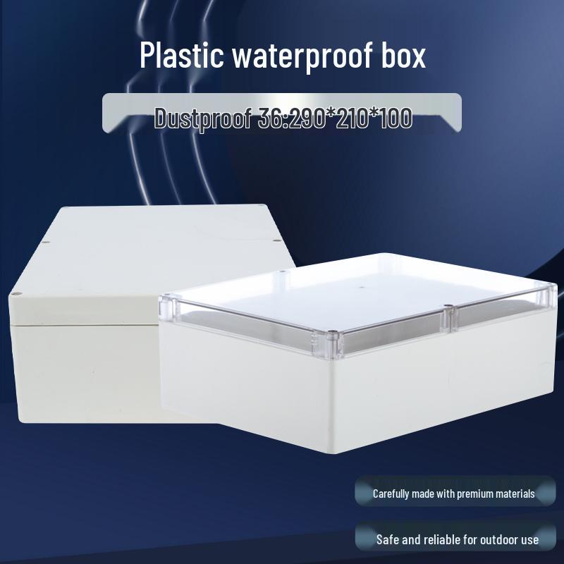 Waterproof Plastic Junction Box for Electronic Instruments, Anti-Corrosion 36#, Outer Dimensions: 290x210x100mm