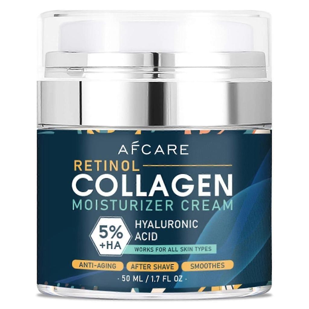 Men's Collagen Face Moisturizer with Hyaluronic Acid, Day & Night