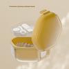 Double Layers Retainer Case Portable Soaking Denture Bath Box with Strainer Basket Invisible Brace Mouth Guard Dental Aligner Container Holder