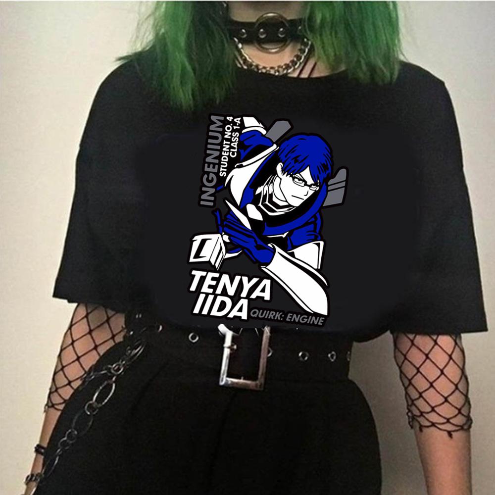 

Мужская и женская футболка, топы, футболка «My Hero Academy», футболка Tenya Iida, футболка с круглым вырезом, аниме, манга, унисекс, футболка, одежда