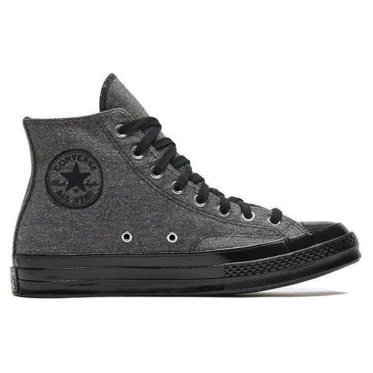 Converse Chuck 70 Comfortable Fashion High-Top Canvas Shoes Unisex Sneakers Black Gray 167106C