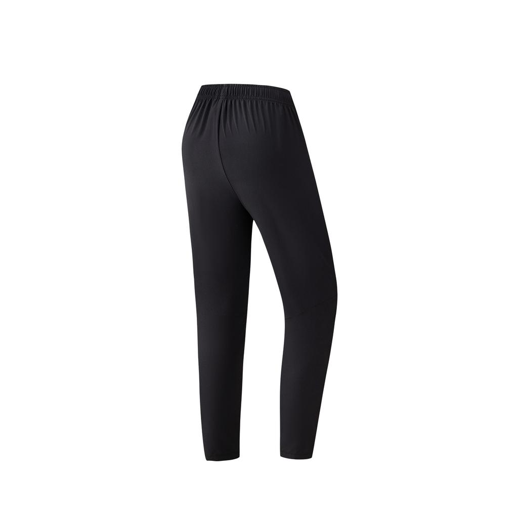 Anta Womens Woven Sports Pants Summer Casual Pants Women Bottoms Basic-Black 962625502-2