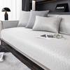 Sofa Cushion Summer Ice Silk Summer Mat Non -Slip Simple Modern Light Luxury Gray High -End Cushion Summer Sofa Cover Slipcover