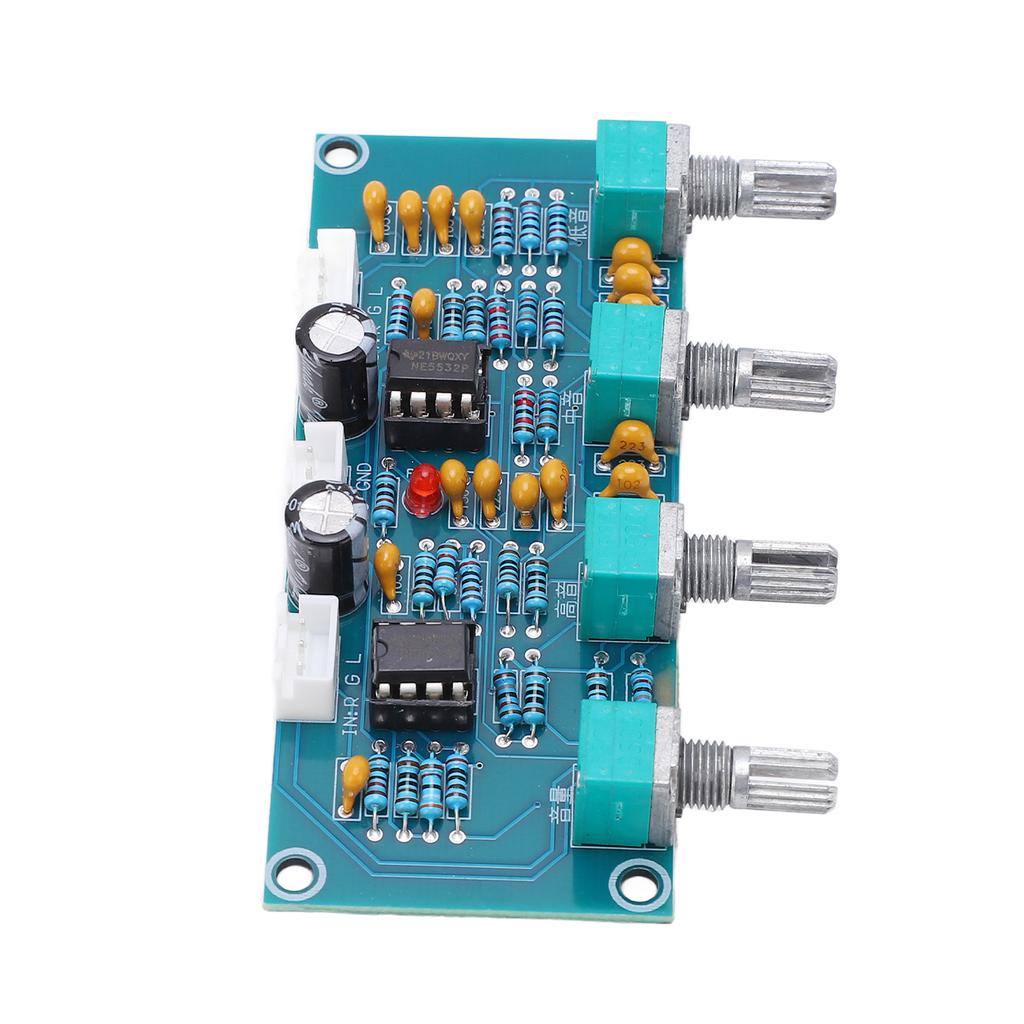 Digital Power Amplifier Board PCB 2 Channels Preamp Board Module NE5532 Chip DC12V 24V