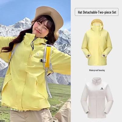 Camel Women's 3-in-1 Waterproof Hiking Jacket