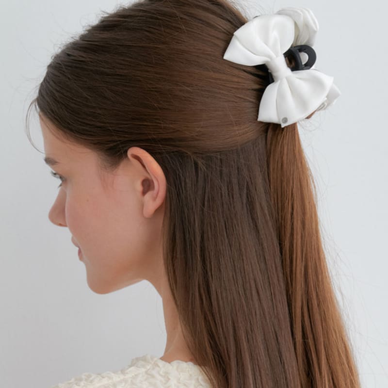 

OVLA satin mini kitsch hair clip_2color HC046 black