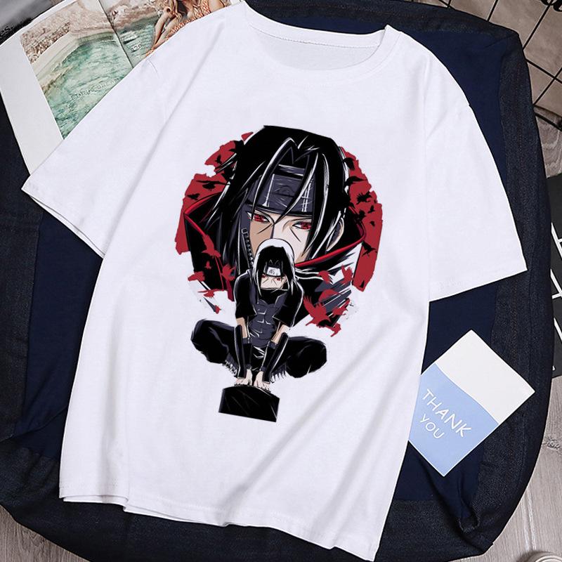 

Мужская летняя футболка унисекс NARUTO с рисунком из мультфильма в японском стиле аниме, повседневная свободная футболка с коротким рукавом и принтом аниме, уличная одежда XXXL