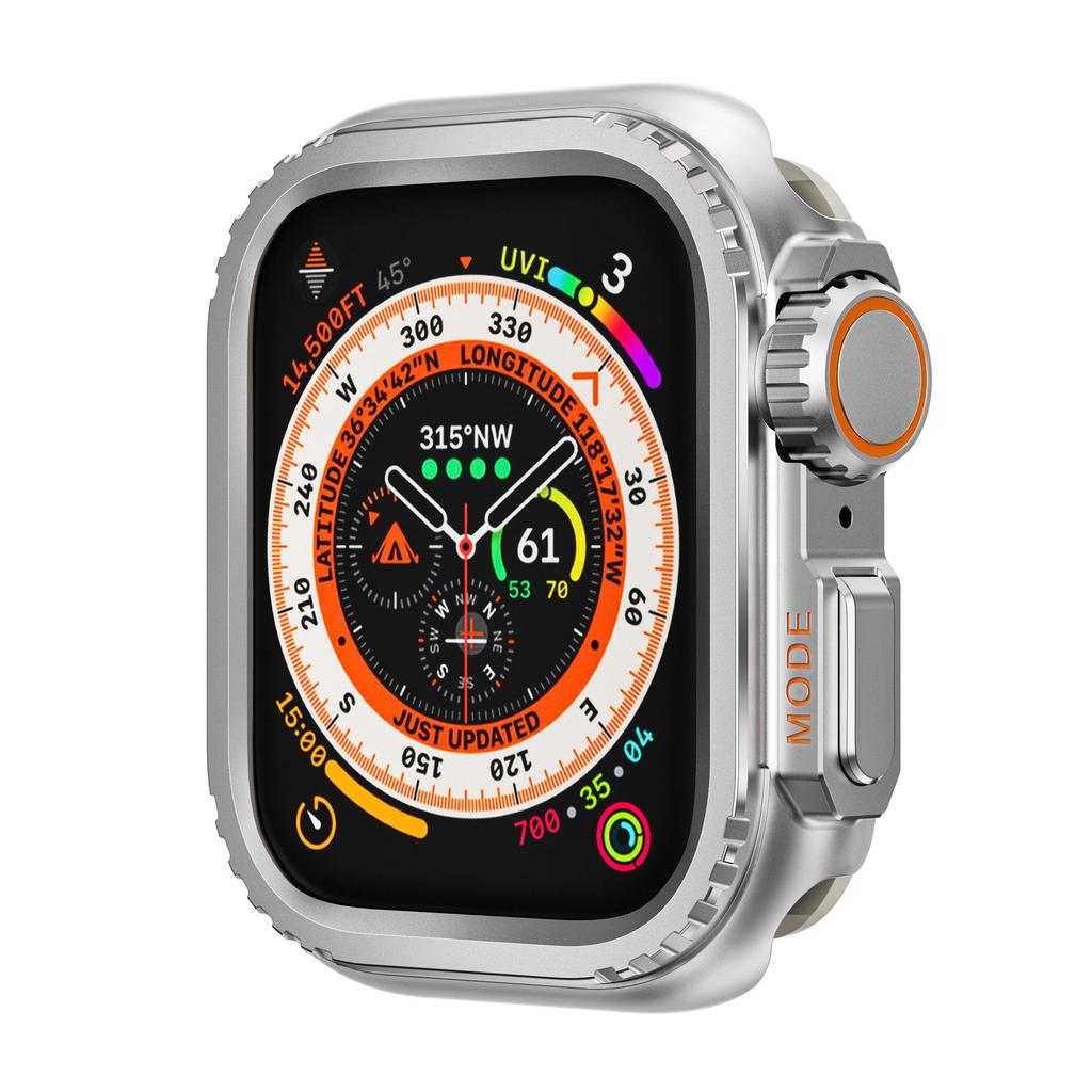Kompatibelt Ultra Metallskal för Apple Watch Series 9 (44/45mm)