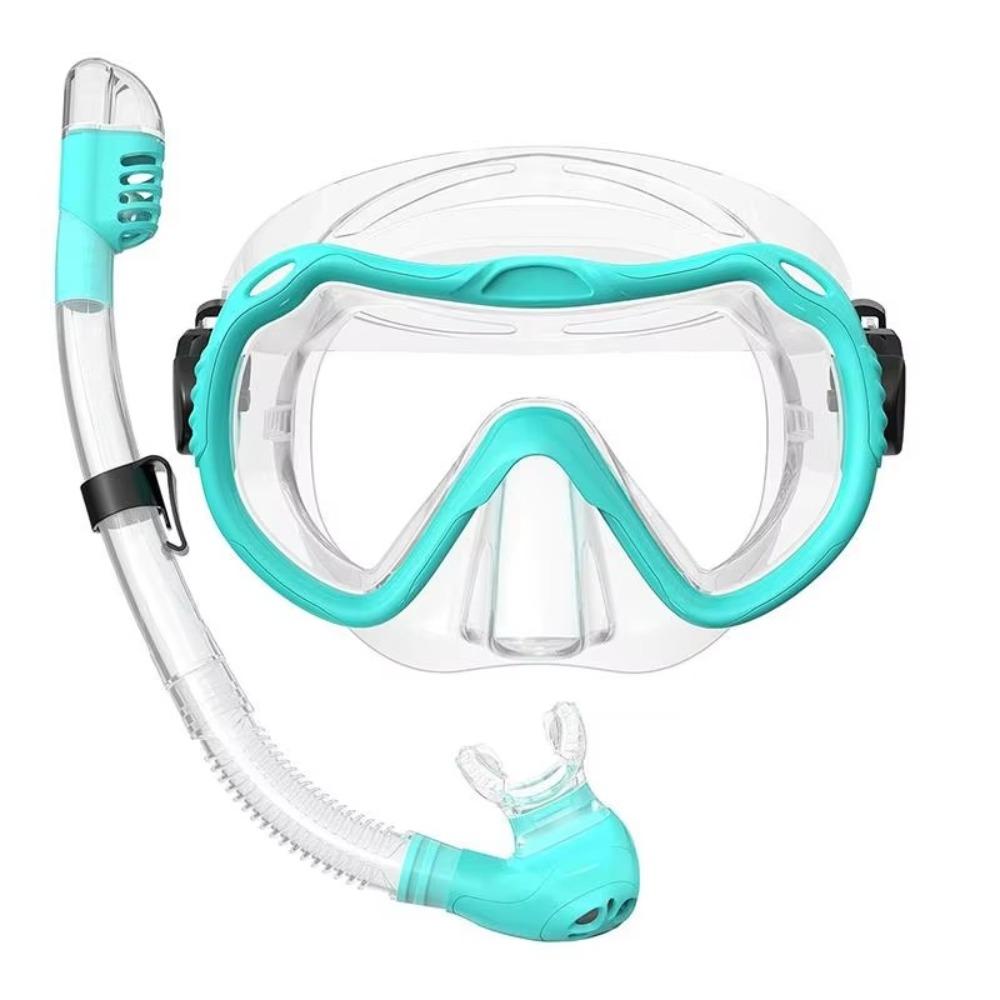 Anti Fog Snorkeling Mask Set Soft Silicone Full Face Diving Mask Professional Diving Mask Children