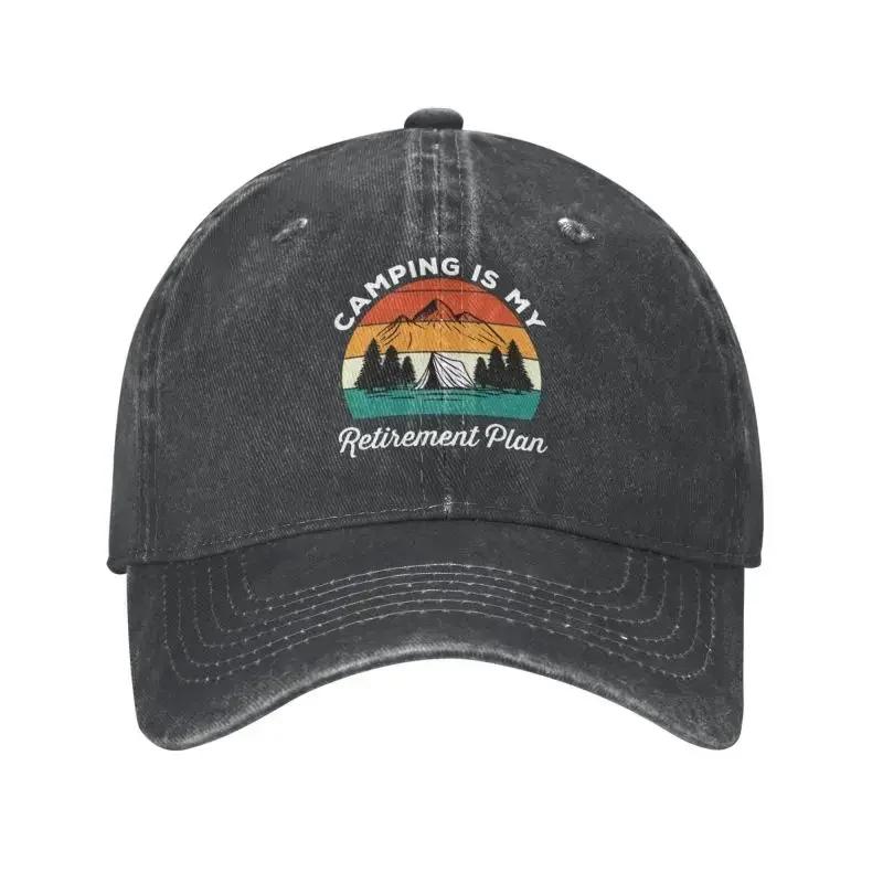 Camping Is My RetireUnisext Plan Baseball Cap Sports Unisex Womens Adjustable Mountain Camp Adventure Dad Hat