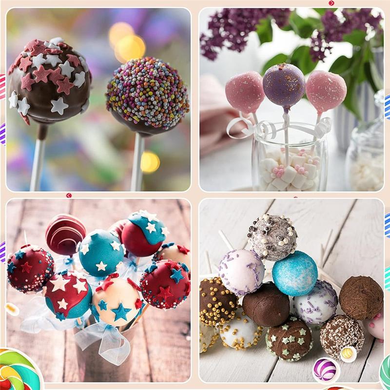 302PCS Cake Maker Kit With Scooper, Decorating Pen, Sticks, Wrappers, And Ties For Lollipops, Candies, Chocolates