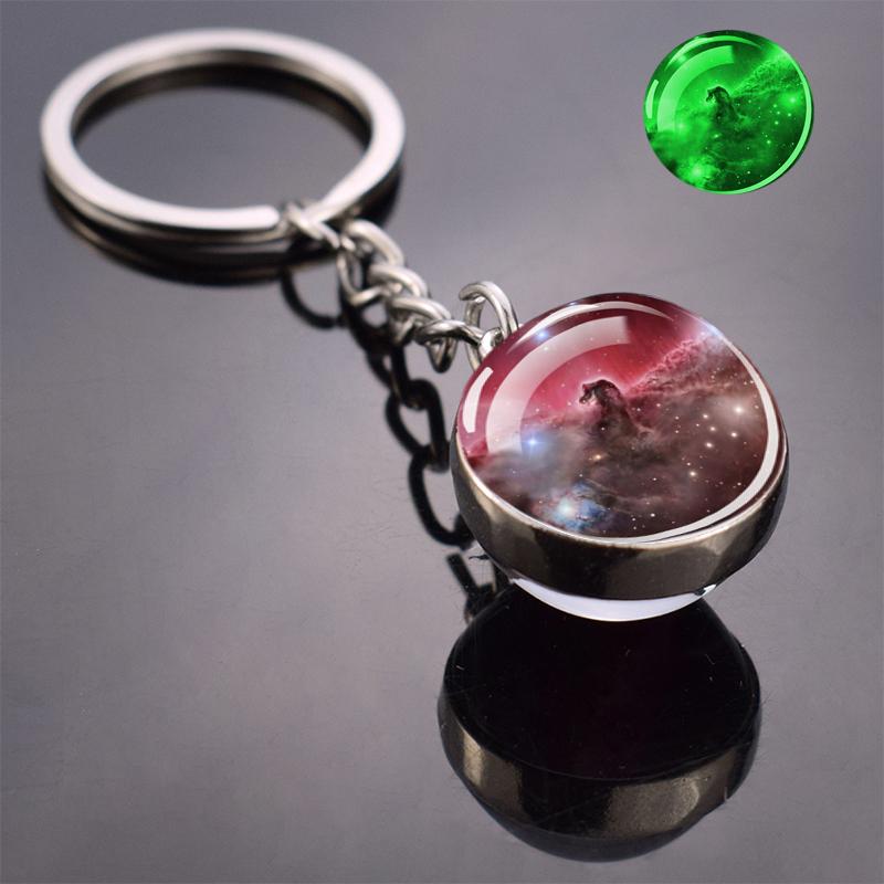

Светящийся в темноте разноцветный брелок для ключей «Планета Галактика», «Вселенная», «Космический космос», «Астрономические украшения», «Стеклянный шар», «Кулон»