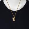Hip Hop Iced Out Football Number 10 Pendant Gold Color Stainless Steel Soccer Ball Sports Necklace For Women Men Jewelry Gift