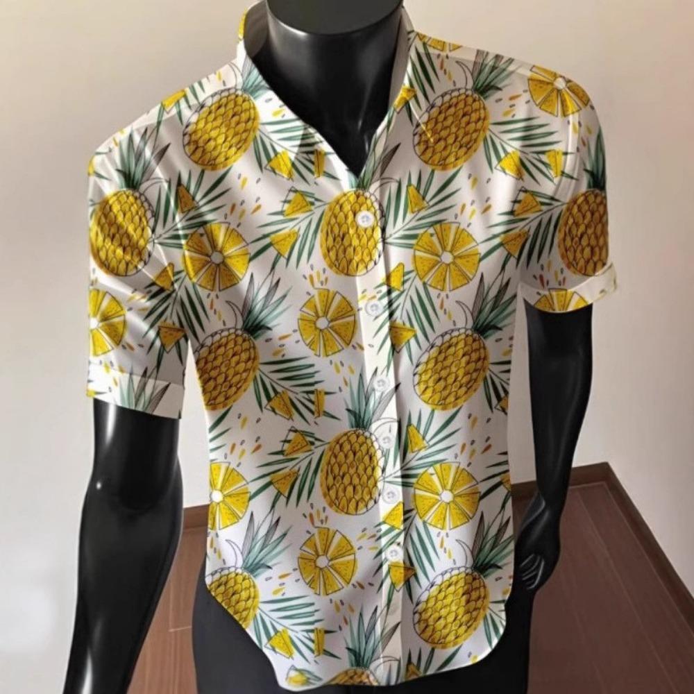 Pánská letní košile s krátkým rukávem v havajském přístavním stylu, módní, ležérní, s 3D potiskem, volná, pohodlná, na plážovou dovolenou, pánská košile s krátkým rukávem