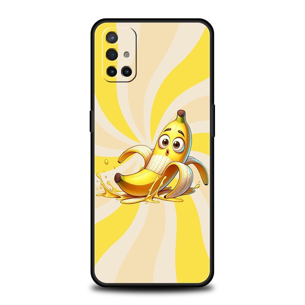Funny Bite Apple Banana Phone Case For Oneplus 13R 13 12R 11 10T 10R Nord N100 N200 N10 10 9 9R 9RT CE 3 2 Z Pro Soft TPU Cover