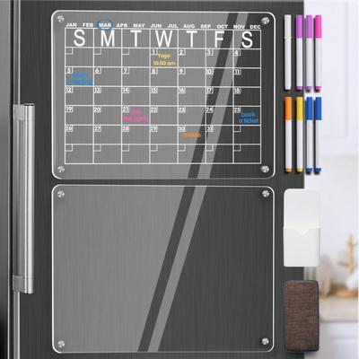 Dry Erase Board Refrigerator Memo Magnetic Marker Μηνιαίο χρονοδιάγραμμα Διαφανές ημερολόγιο Ψυγείο Magnet Διακόσμηση σπιτιού