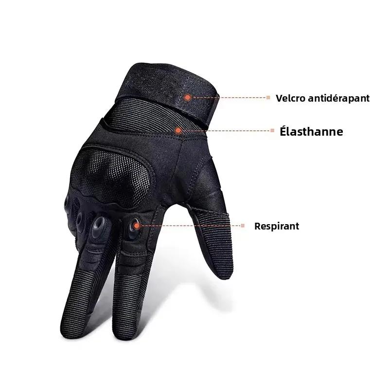 Men's Full Finger Tactical Gloves Touchscreen Compatible Hard Knuckle Protection for Airsoft Paintball Military Motorcycle