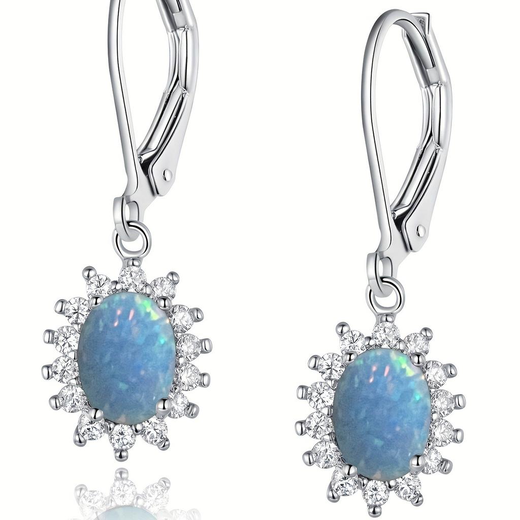 Stone Zirconium European and American High-end Atmospheric Sunflower Earrings