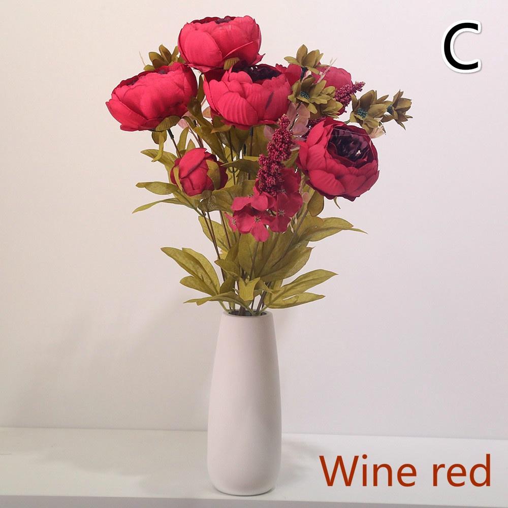 Very Beautiful 13 Heads Peony Flowers Fake Artificial  for Home Decorative Party Flowers