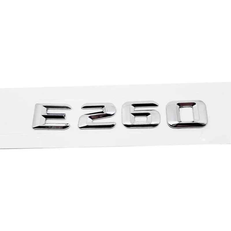 Car Tail Letter Number Emblem Sticker Rear Trunk Badge Decal for Mercedes Benz E Class E53 E55 E63 E200 E220 E230 E240 E250 E260