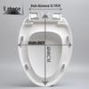Thickened Antibacterial Slow-Close Toilet Seat Cover