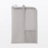 MUJI Nylon Mesh Vertical Document Case with A4 23044721 Dividers, Size, Gray,