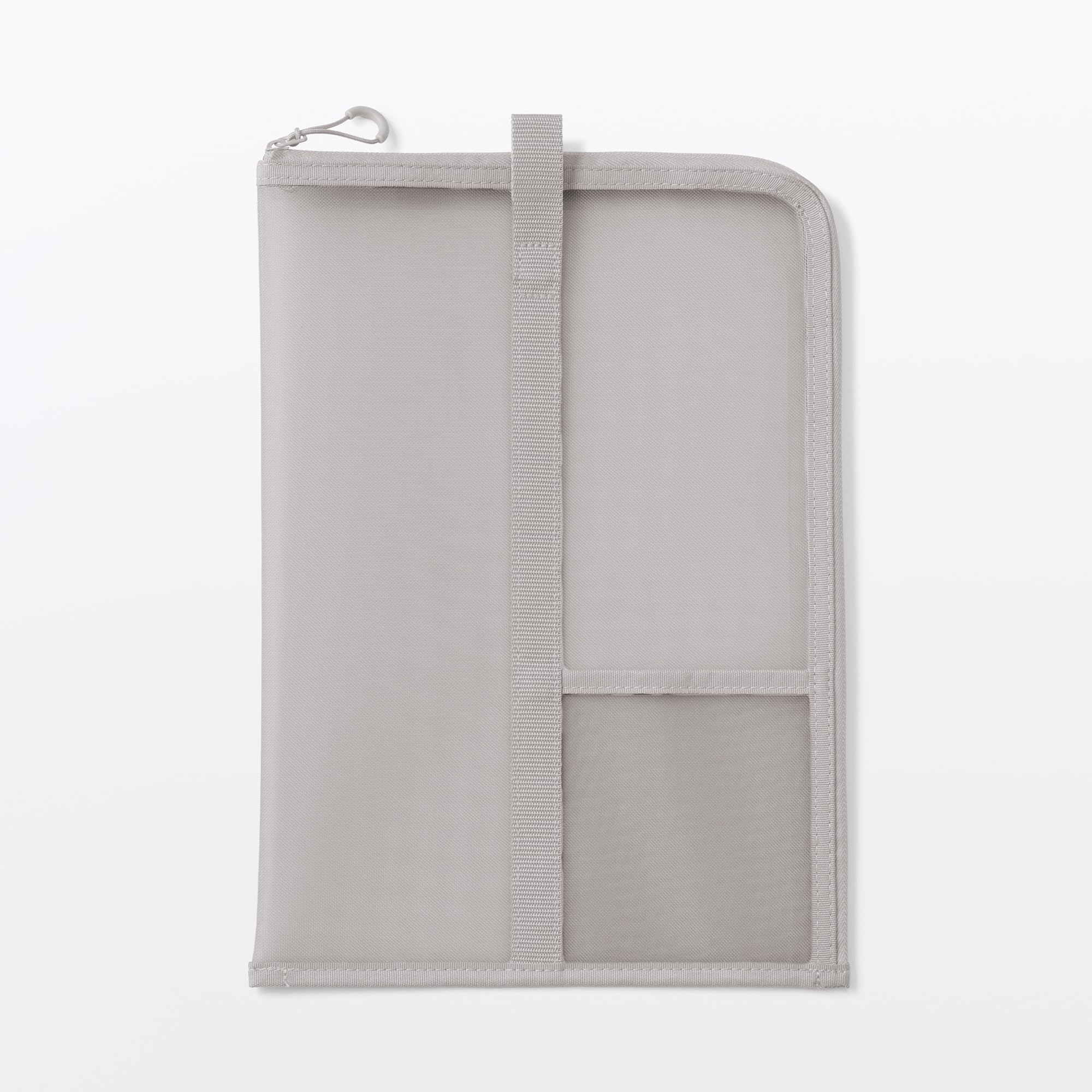 

MUJI Nylon Mesh Vertical Document Case with A4 23044721 Dividers, Size, Gray, серый
