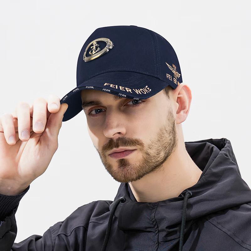 Unisex Baumwoll-Baseballkappe mit Ankeremblem