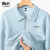Baleno Men's Waffle Knit Polo Sweatshirt