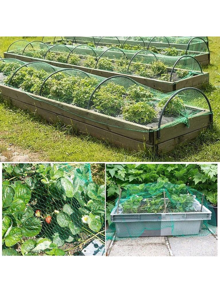 2m*5m Green Anti Bird Netting Pond Pool Protection Net Mesh Garden Plant Fruit Vegetables Flower Traps Netting Protect Pest Cont