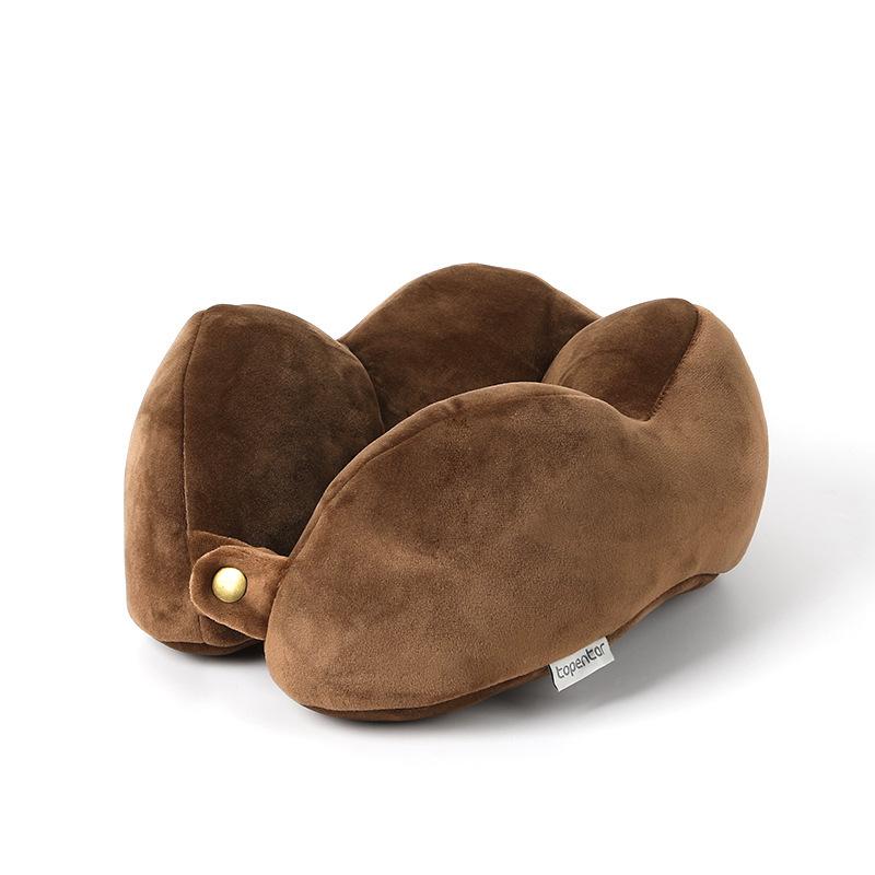 Cute Neck Pillow Office Nap Pillow Travel Portable Neck Pillow single темно-коричневого