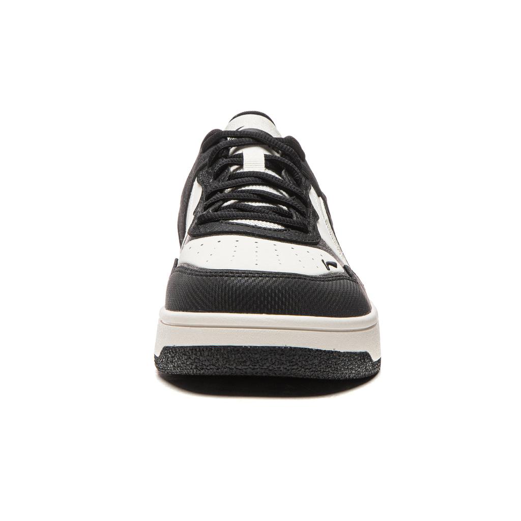 Li Ning Tianji Slip Resistant, Abrasion Resistant, Height Increasing Low top Skateboard Shoes Men's White Black AGCW065-3