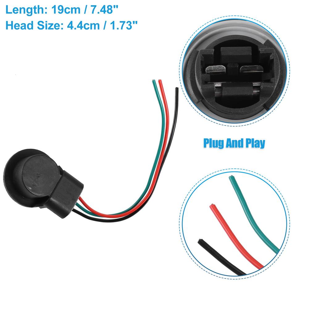 X AUTOHAUX Bilglödlampssockel Honadapter 3157 T25 Bilglödlampa Bromsljus Ersättning 2 st